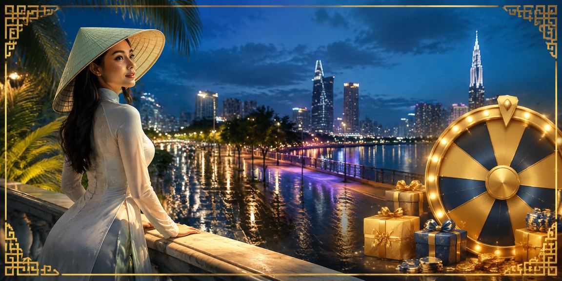 Người chơi Roulette tại TP. Hồ Chí Minh với nón lá truyền thống